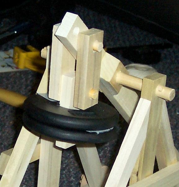 catapult weight assembly closeup